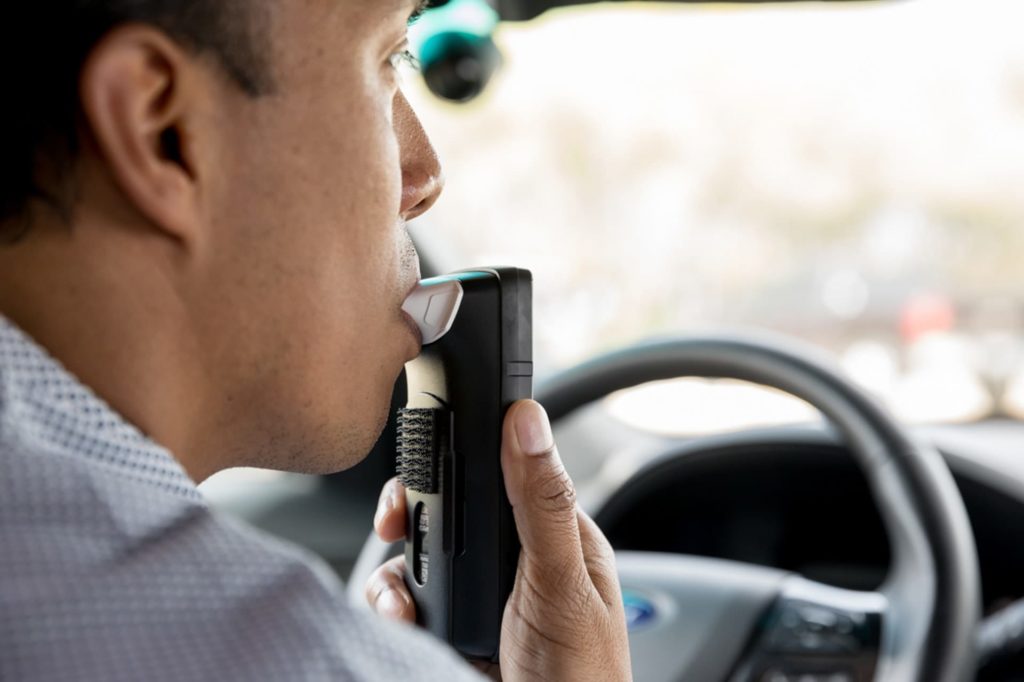 RoadGuard ignition interlock device breath test